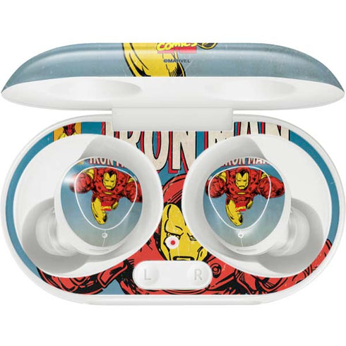 Marvel Classic Comics The Invincible Iron Man Galaxy Buds Plus Skin